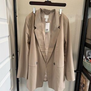Women's Tan oversized Blazer